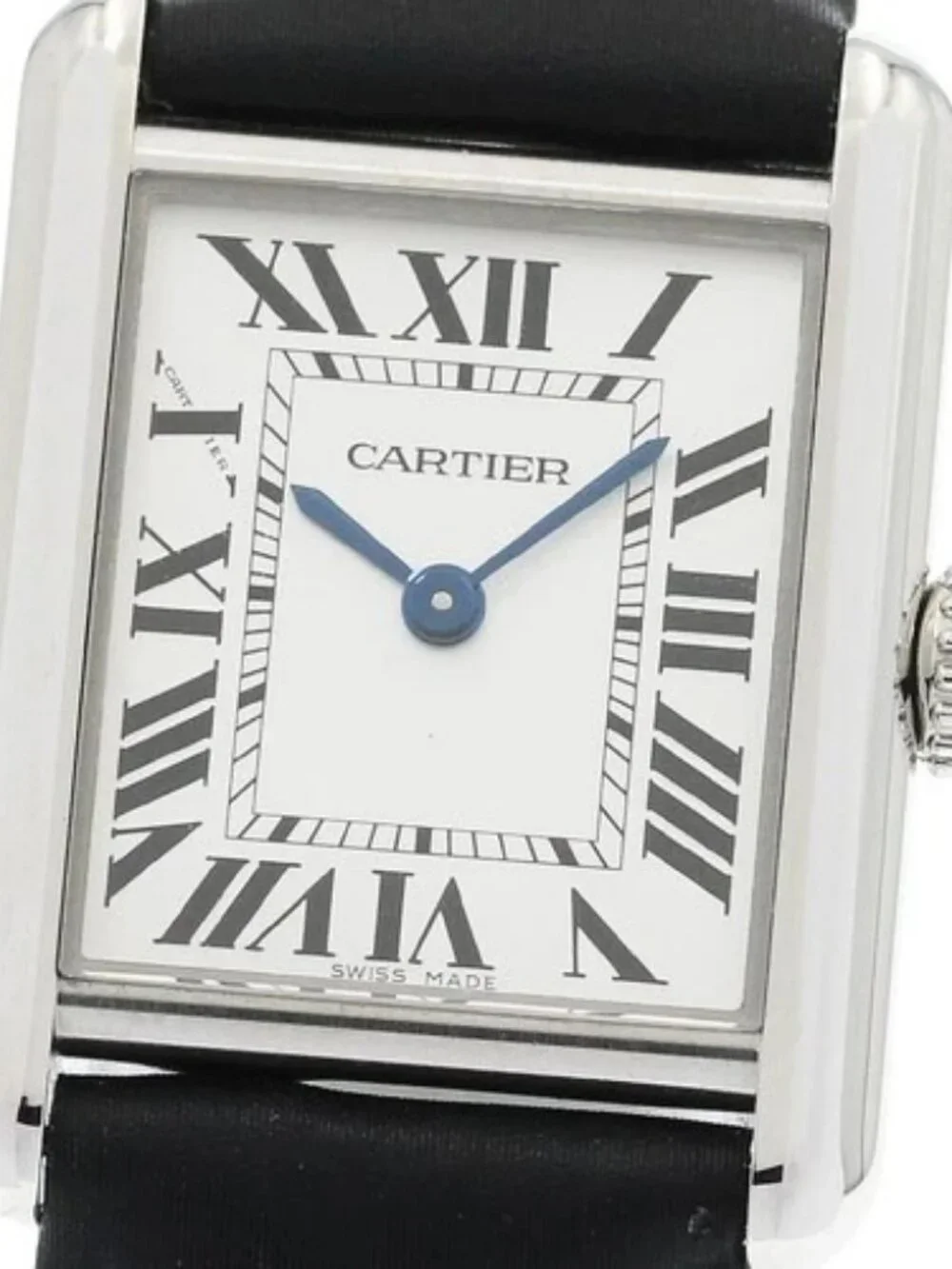 CARTIER tank mast SM WSTA0060 Silver Dial Solar Powered Ladies Watch_965553